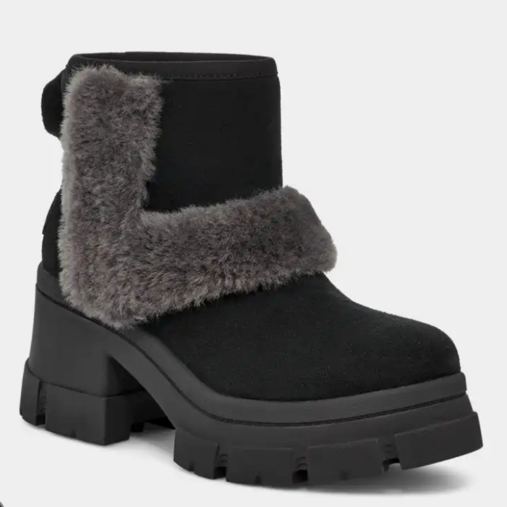 Ugg Brooklyn Sunburst Boot Waterproof Spill Seam Shearling Suede Designer #763